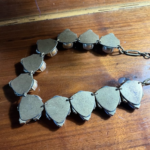 Vintage J. Crew Orange and Lavender Necklace with Black Accents - Picture 8 of 9